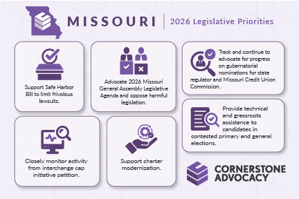 Missouri 2026 Legislative Priorities. Click for PDF