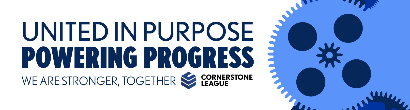 One League Countless Possibilities. Cornerstone League logo