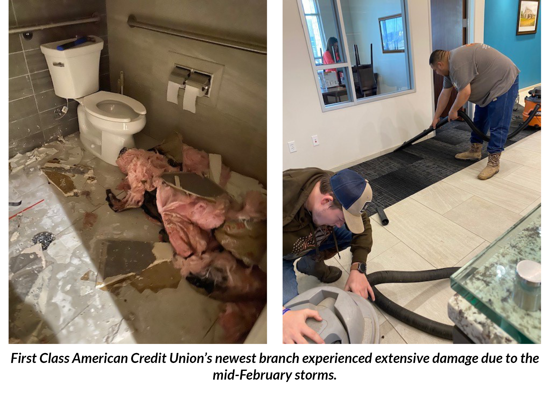 First Class American CU water damage