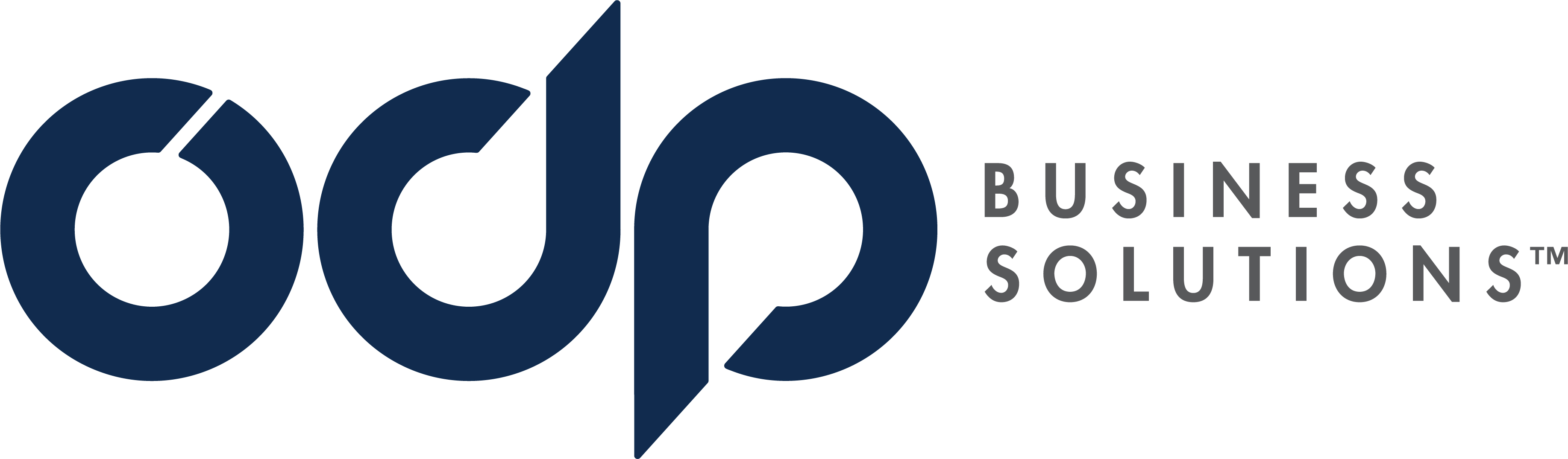 blue rounded lowercase odp letters followed by Business Solutions TM