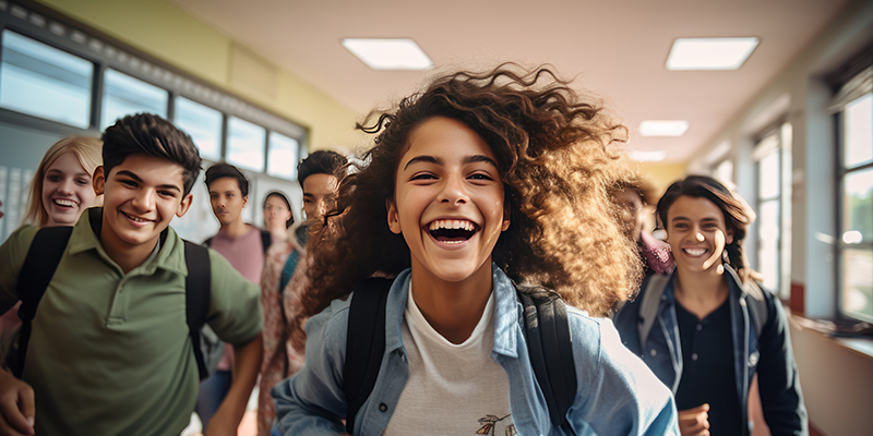 Teens, Kids at School