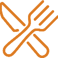 icon for crossed fork and knife
