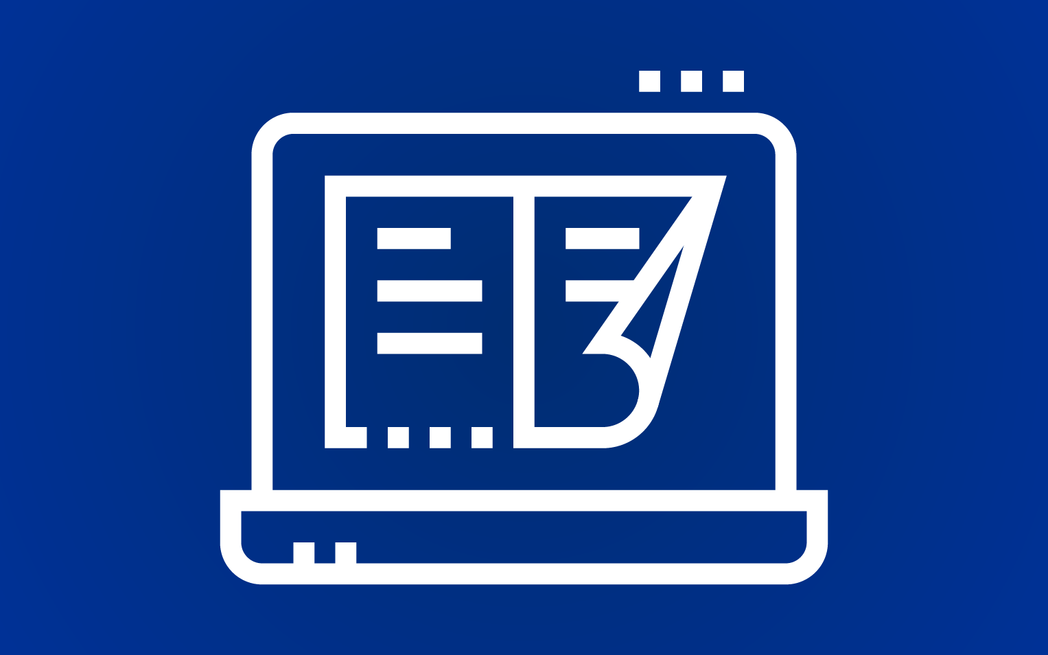 Icon on PDF in a laptop